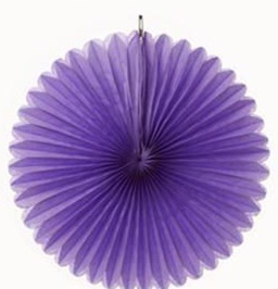 Hanging Paper Fan - Lavendar